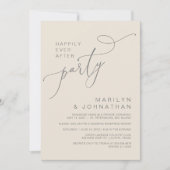 Alles Gute nach dem Empfang Abendessen und Tanzen Einladung (Vorderseite)