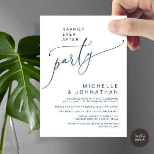 Alles Gute nach dem Empfang Abendessen und Tanzen Einladung