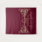 Alles Gute nach dem Hochzeitstag Wandteppich (Vorderseite (Horizontal))