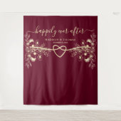 Alles Gute nach dem Hochzeitstag Wandteppich (Vorderseite)