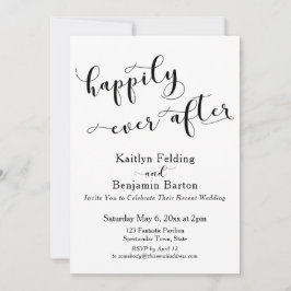 Alles Gute nach dem Script Black & White Empfang Einladung