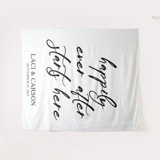 "Alles Gute nach dem Start hier" Hintergrund der H Wandteppich (Vorderseite (Horizontal))