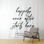 "Alles Gute nach dem Start hier" Hintergrund der H Wandteppich (Beispiel)