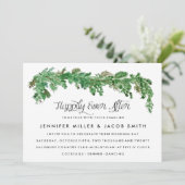 Alles Gute nach der Hochzeit im Grünen Einladung (Stehend Vorderseite)