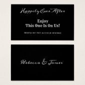 Alles Gute nach einem einfachen Hochzeitsticket (Vorne & Hinten)