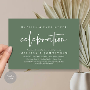 Alles Gute nach Feiern, Hochzeitsessen Einladung