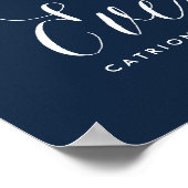 Alles Gute nach Hochzeit Poster | Marine (Ecke)