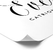 Alles Gute nach Hochzeit Poster | Schwarz (Ecke)