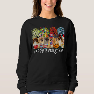 Alles Gute Pekingese Hund Saison das ganze Jahr üb Sweatshirt
