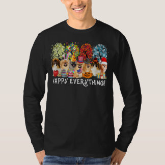 Alles Gute Pekingese Hund Saison das ganze Jahr üb T-Shirt