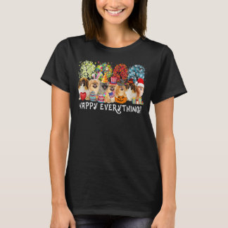 Alles Gute Pekingese Hund Saison das ganze Jahr üb T-Shirt