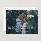 Alles Gute Retro Art Deko Holiday Foto Postkarte (Vorne/Hinten)