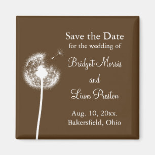 Alles Gute! Save the Date (braun) Magnet