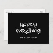 Alles Gute über das Niedliche Drehbuch Holiday Postkarte (Vorne/Hinten)