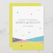 Alles Gute und Helle Feiertagskarte (Vorne/Hinten)