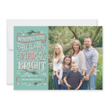 Alles Gute und Helle Weihnachts-Fotokarte