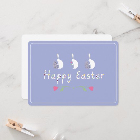 Alles Gute zu Ostern. (Vorderseite/Rückseite Beispiel)