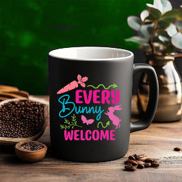 Alles Gute zu Ostern. Blumen Zweifarbige Tasse