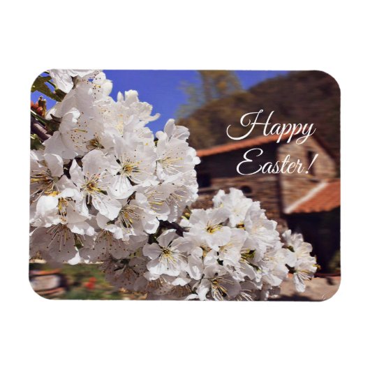 Alles Gute zu Ostern. Cherry Blossom. Magnet (Horizontal)