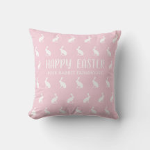 Alles Gute zu Ostern. Girly Pink Rabbit Bauernhaus