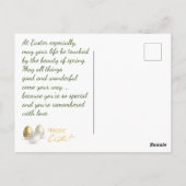 Alles Gute zu Ostern. Ihr Foto. Personalisiere. Postkarte (Rückseite)