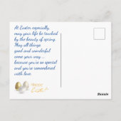 Alles Gute zu Ostern. Ihr Foto. Personalisiere. Postkarte (Rückseite)