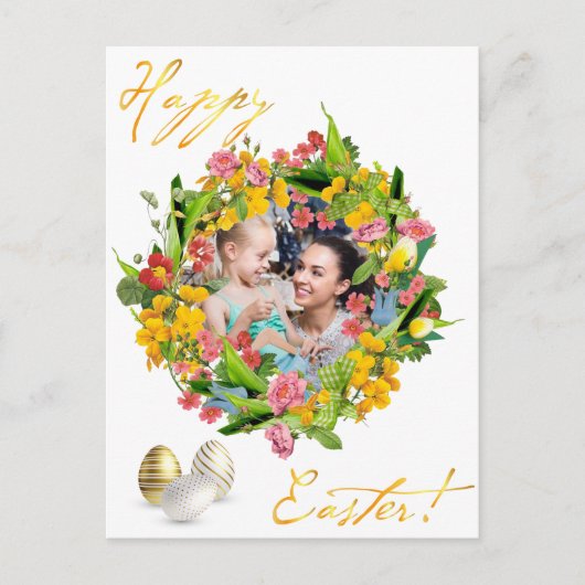Alles Gute zu Ostern. Ihr Foto. Personalisiere. Postkarte (Vorderseite)