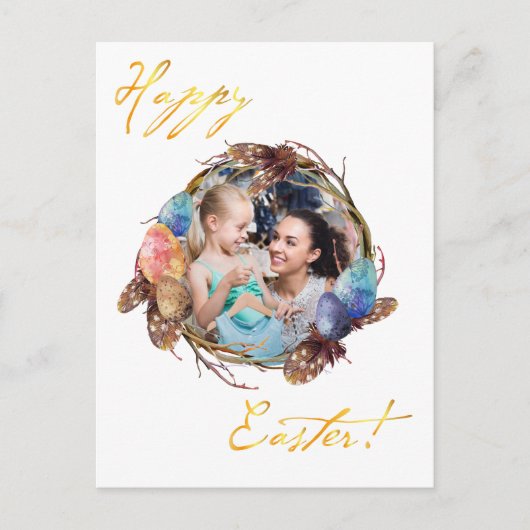 Alles Gute zu Ostern. Ihr Foto. Personalisiere. Postkarte (Vorderseite)