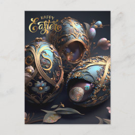 Alles Gute zu Ostern. Magische Ostereier Postkarte