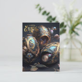 Alles Gute zu Ostern. Magische Ostereier Postkarte (Stehend Vorderseite)