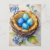 Alles Gute zu Ostern. Magische Ostereier Postkarte (Vorderseite)