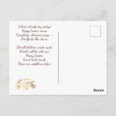 Alles Gute zu Ostern. Magische Ostereier Postkarte (Rückseite)