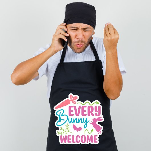 Alles Gute zu Ostern. Niedliche Eier Schürze