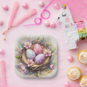 Alles Gute zu Ostern. Ostereier. Pappteller (Party)