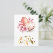 Alles Gute zu Ostern. Ostereier. Postkarte (Stehend Vorderseite)