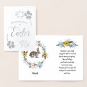 Alles Gute zu Ostern. Osterhase Folienkarte (Anzeige)