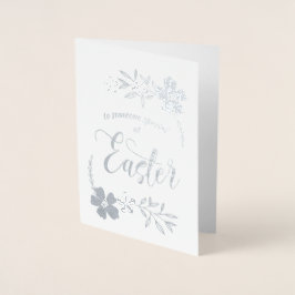 Alles Gute zu Ostern. Osterhase Folienkarte