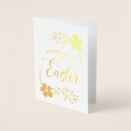 Alles Gute zu Ostern. Osterhase Folienkarte