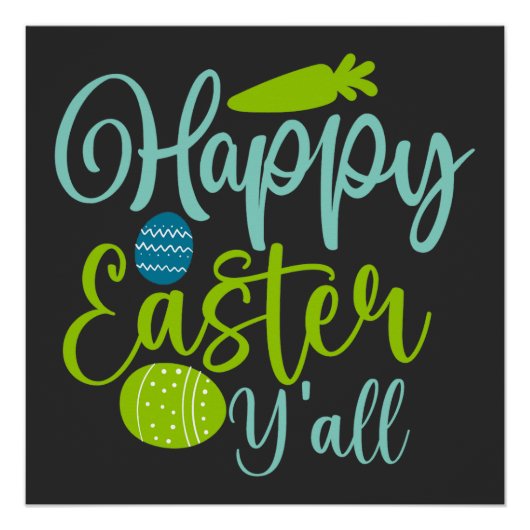 Alles Gute zu Ostern. Ostern Poster (Vorderseite)