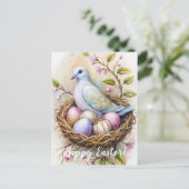 Alles Gute zu Ostern. Ostertaube. Postkarte (Stehend Vorderseite)