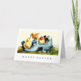 Alles Gute zu Ostern. Vintage Chicks Ostern Feiertagskarte