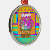 Alles Gute zu Ostern. Wie immer gesegnet bleibe Silbernes Ornament (Rechts)