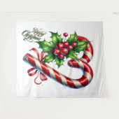Alles Gute zu Weihnachten Wandteppich (Vorderseite (Horizontal))
