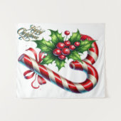 Alles Gute zu Weihnachten Wandteppich (Vorderseite (Horizontal))