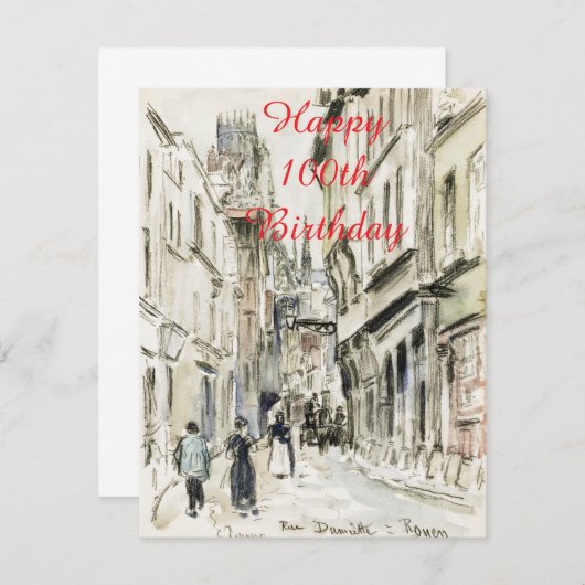 Alles Gute zum 100. Geburtstag. (Vorne/Hinten)