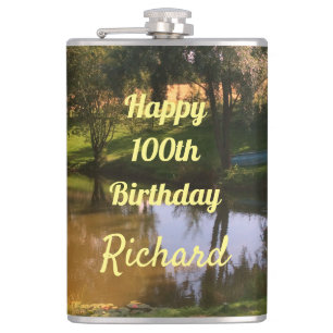 Alles Gute zum 100. Geburtstag Flachmann