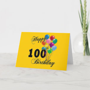 Alles Gute zum 100. Geburtstag und Geburtstagsklei Karte
