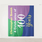 Alles Gute zum 100. Geburtstag Wandteppich (Vorderseite)