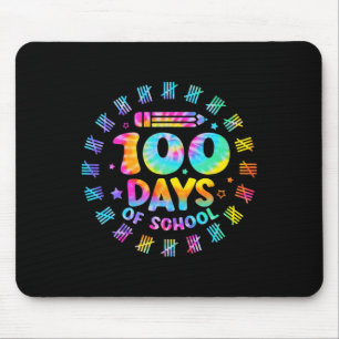 Alles Gute zum 100. Schultag Gefärbte Krawatte 100 Mousepad