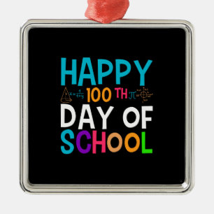 Alles Gute zum 100. Schultag Ornament Aus Metall